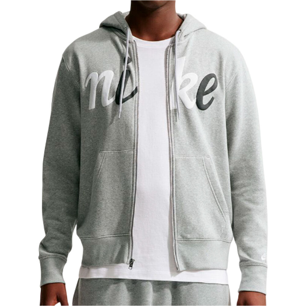 Nike sudadera hombre M NK CLUB BB FZ HOOD CTB vista frontal