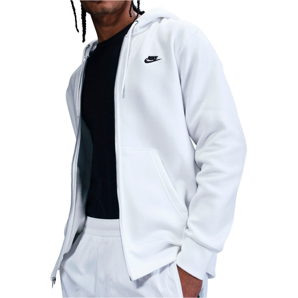 Nike sudadera hombre M NK CLUB BB FZ HOODIE vista detalle