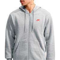 Nike sudadera hombre M NK CLUB BB FZ HOODIE vista detalle
