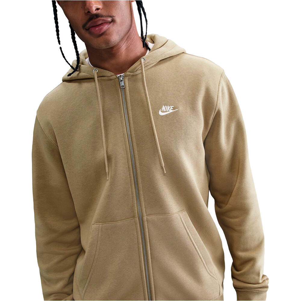 Nike sudadera hombre M NK CLUB BB FZ HOODIE vista detalle