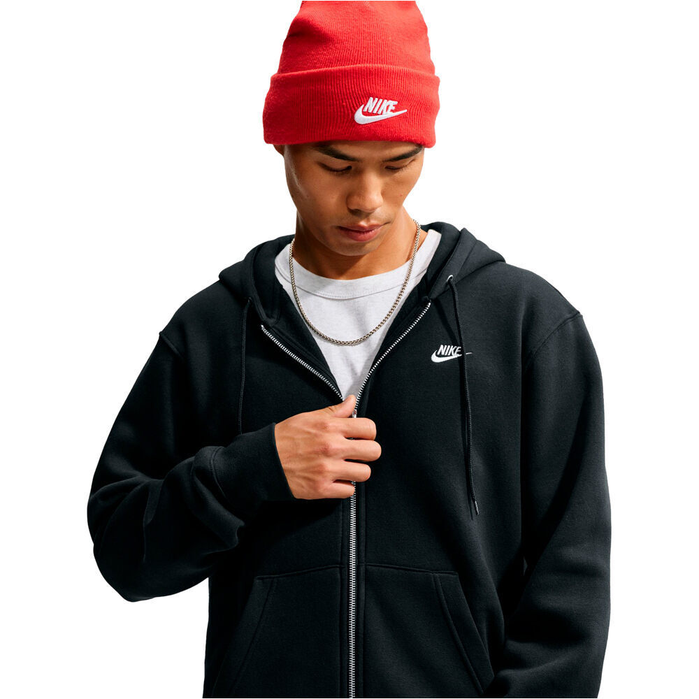 Nike sudadera hombre M NK CLUB BB FZ HOODIE vista detalle