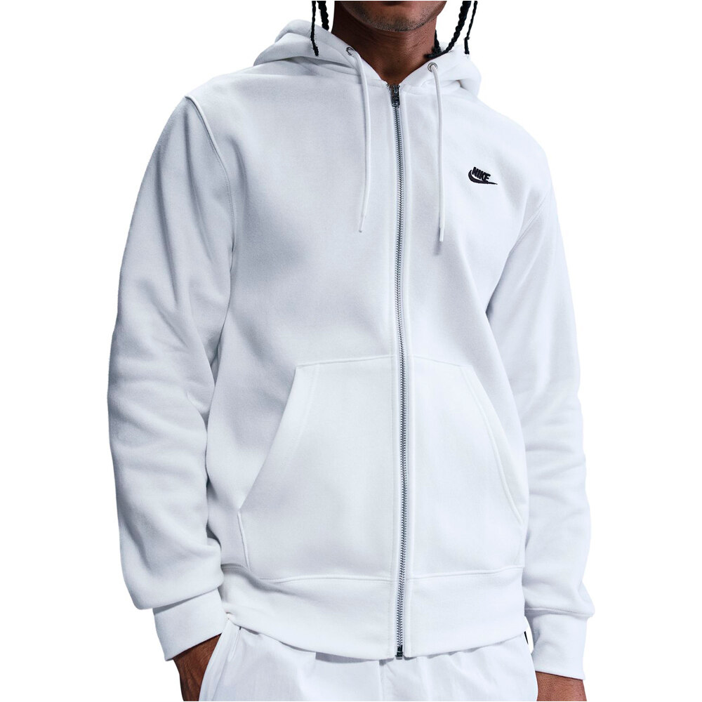 Nike sudadera hombre M NK CLUB BB FZ HOODIE vista frontal