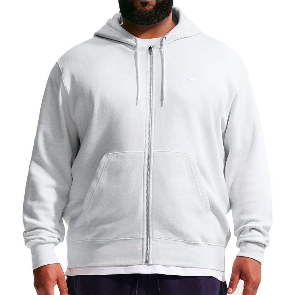Nike sudadera hombre M NK CLUB BB FZ HOODIE vista frontal