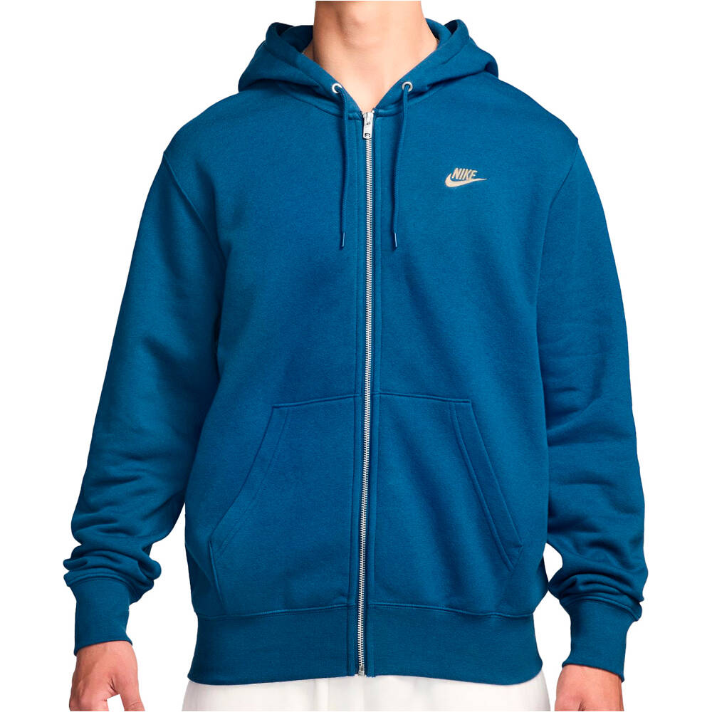 Nike sudadera hombre M NK CLUB BB FZ HOODIE vista frontal