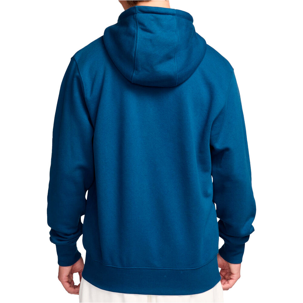 Nike sudadera hombre M NK CLUB BB FZ HOODIE vista trasera