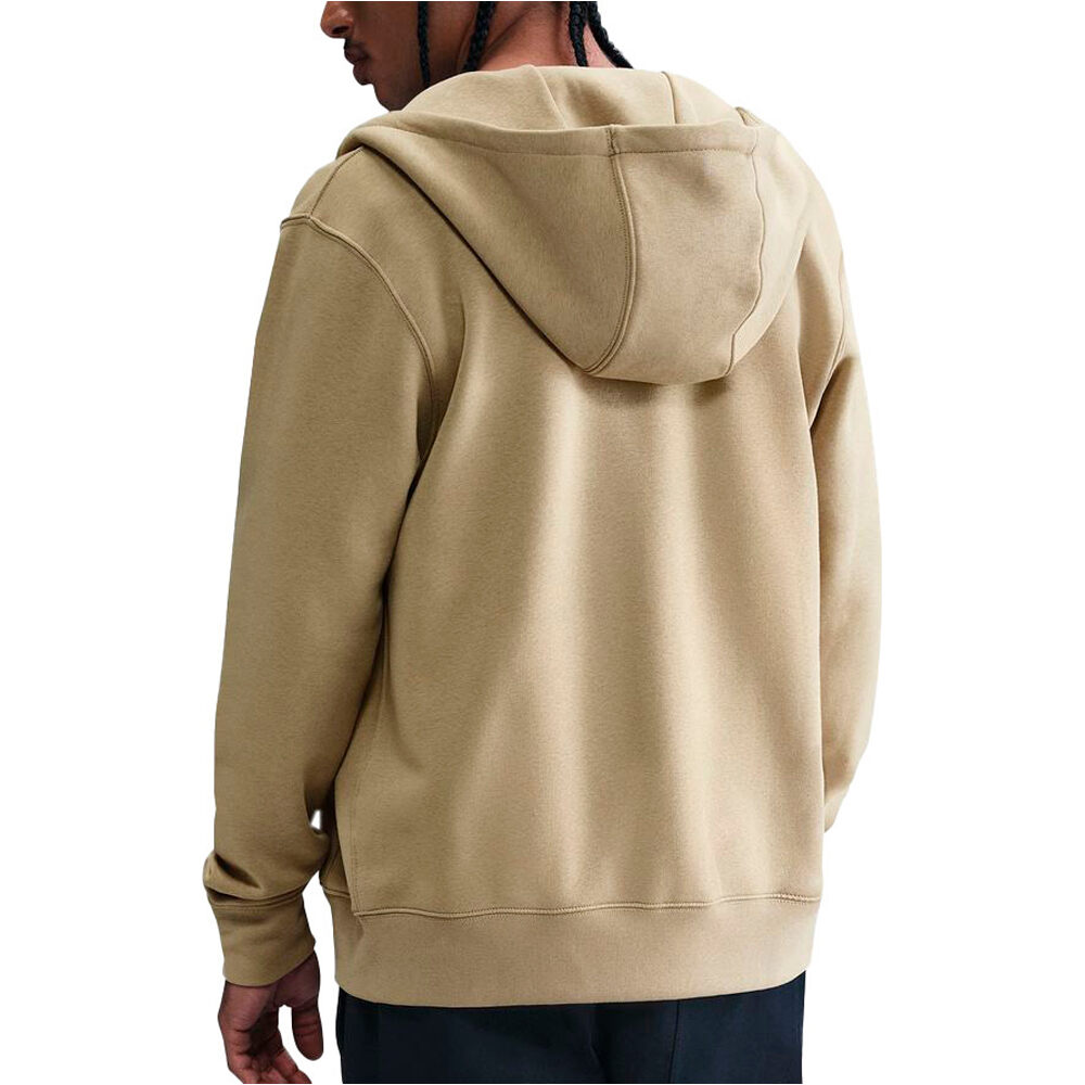 Nike sudadera hombre M NK CLUB BB FZ HOODIE vista trasera