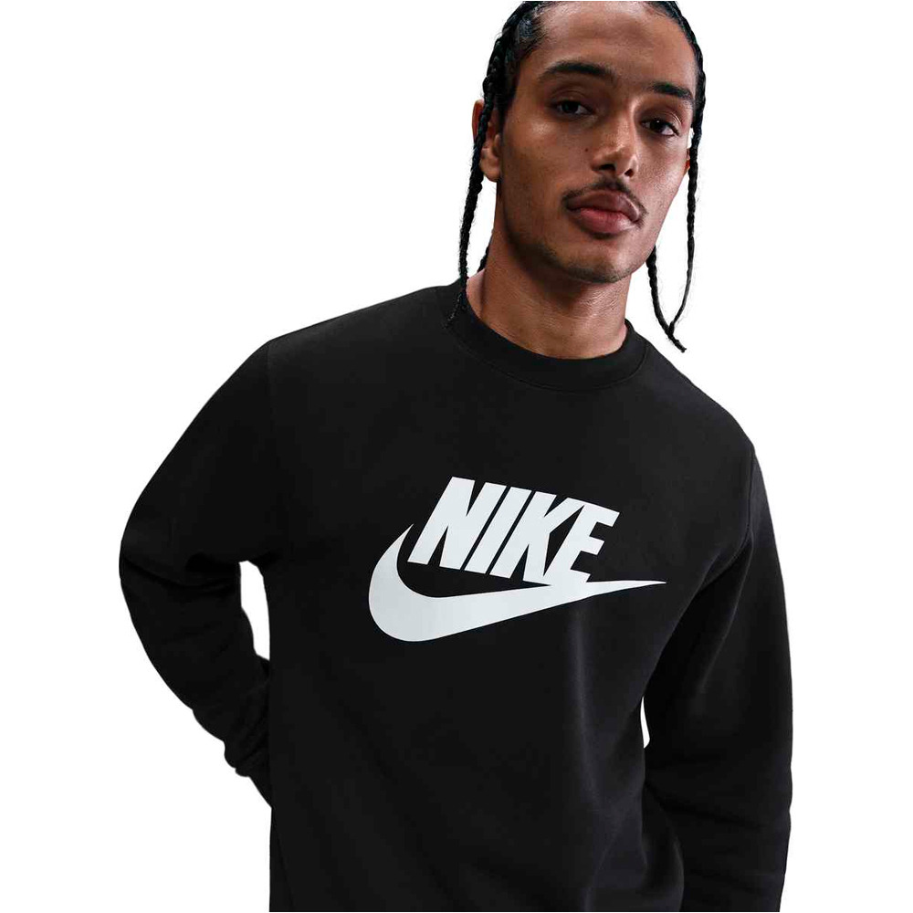 Nike sudadera hombre M NK CLUB BB GFX CREW vista detalle
