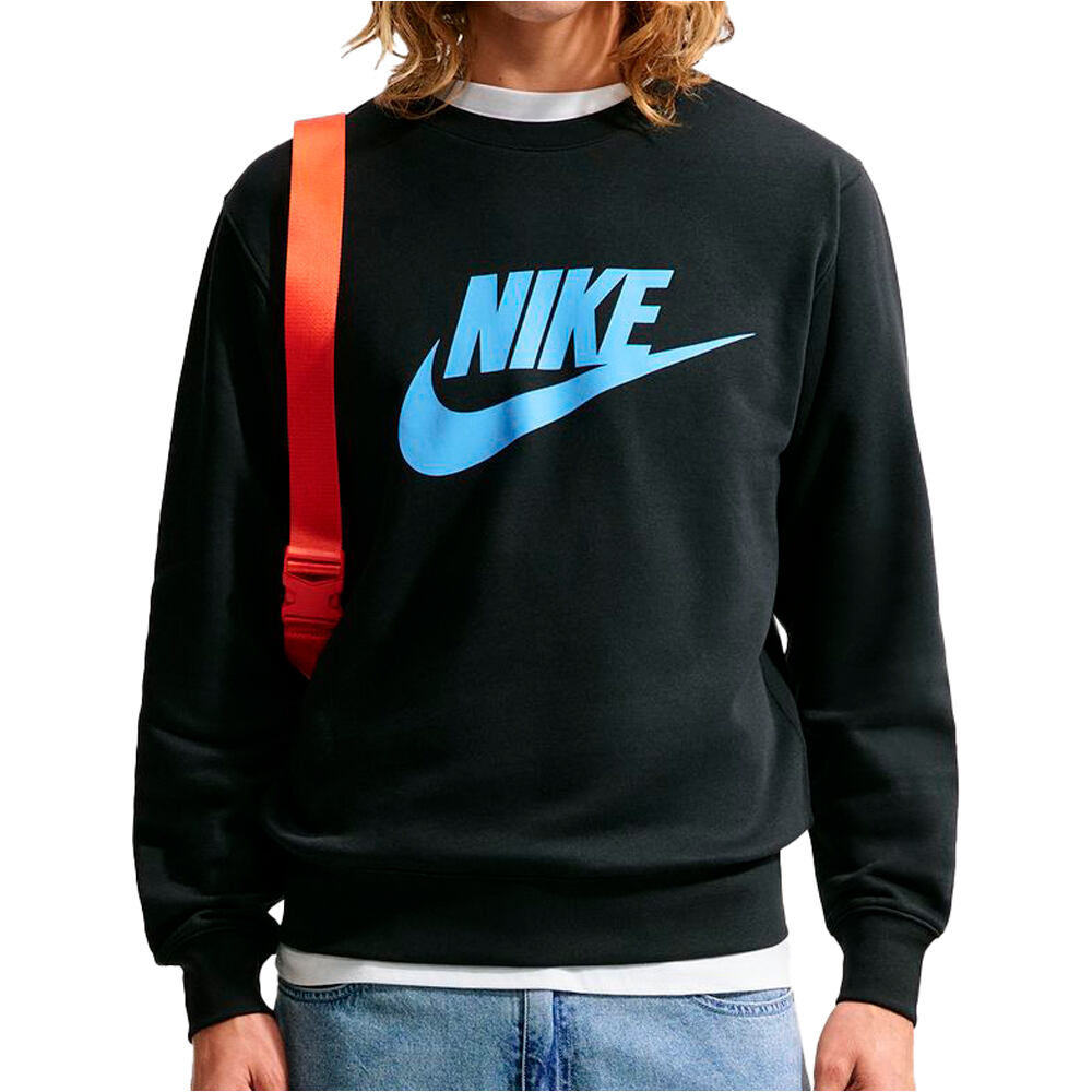 Nike sudadera hombre M NK CLUB BB GFX CREW vista frontal