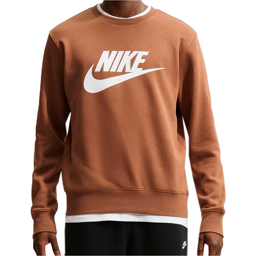 Nike sudadera hombre M NK CLUB BB GFX CREW vista frontal