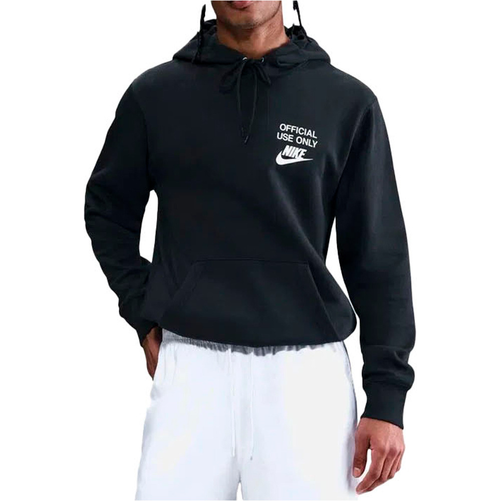 Nike sudadera hombre M NK CLUB BB HOODIE OFFICIAL vista frontal