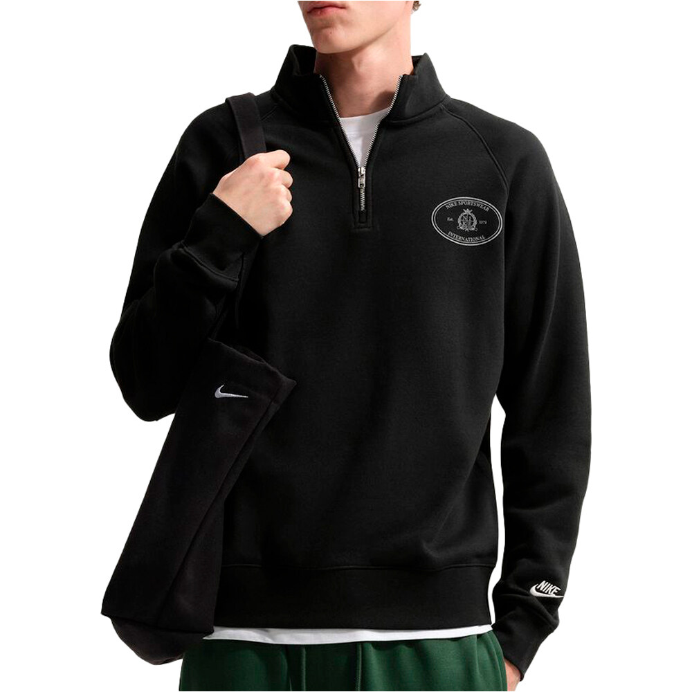 Nike sudadera hombre M NK CLUB BB HZ NCC vista frontal