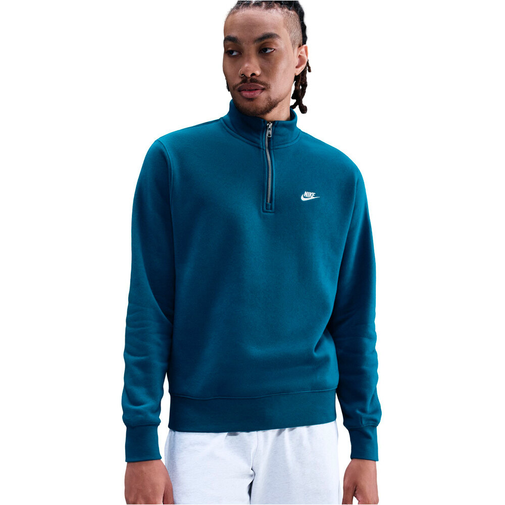 Nike sudadera hombre M NK CLUB BB HZ TOP vista detalle