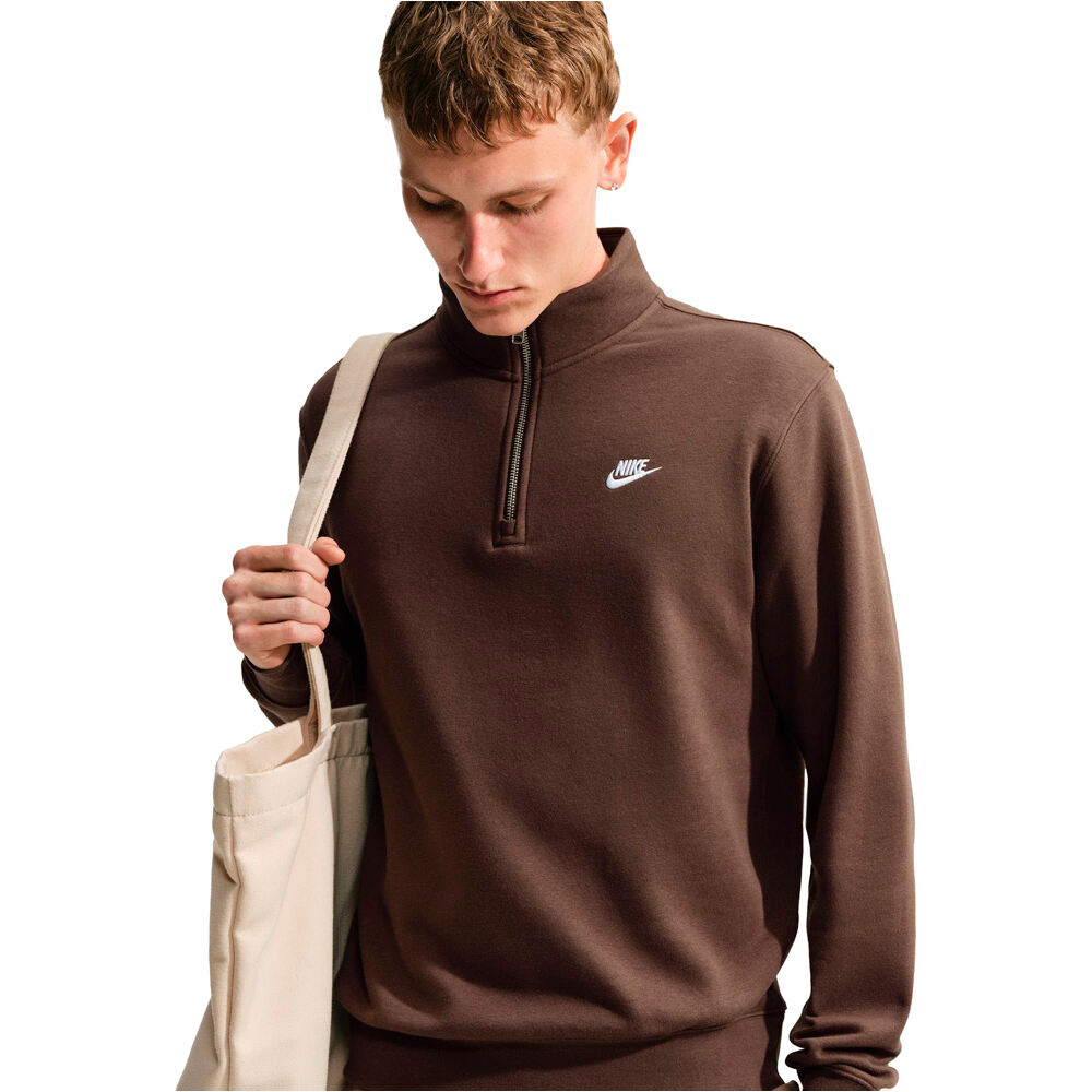 Nike sudadera hombre M NK CLUB BB HZ TOP vista detalle