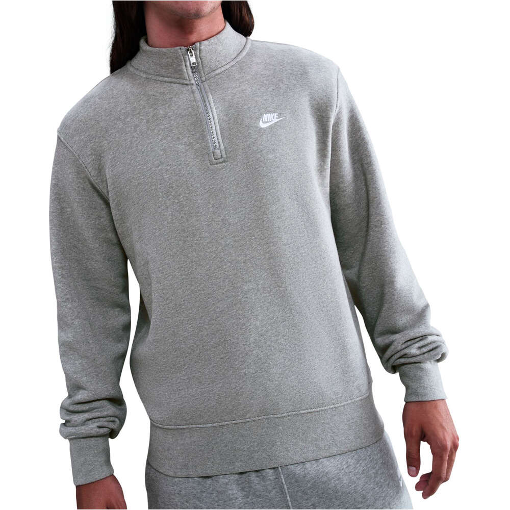 Nike sudadera hombre M NK CLUB BB HZ TOP vista frontal
