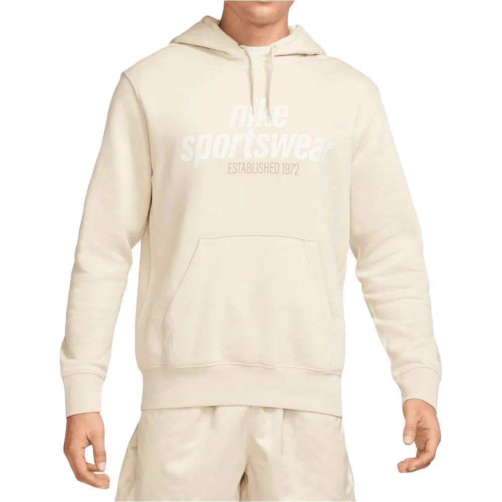 Nike sudadera hombre M NK CLUB BB PO HDY NSW GFX vista frontal