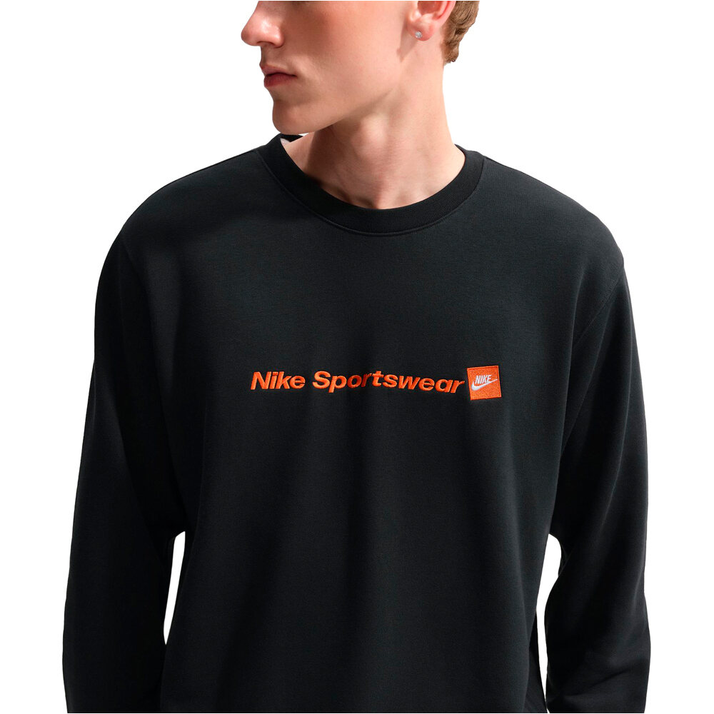 Nike sudadera hombre M NK CLUB FT CREW PLAY vista detalle