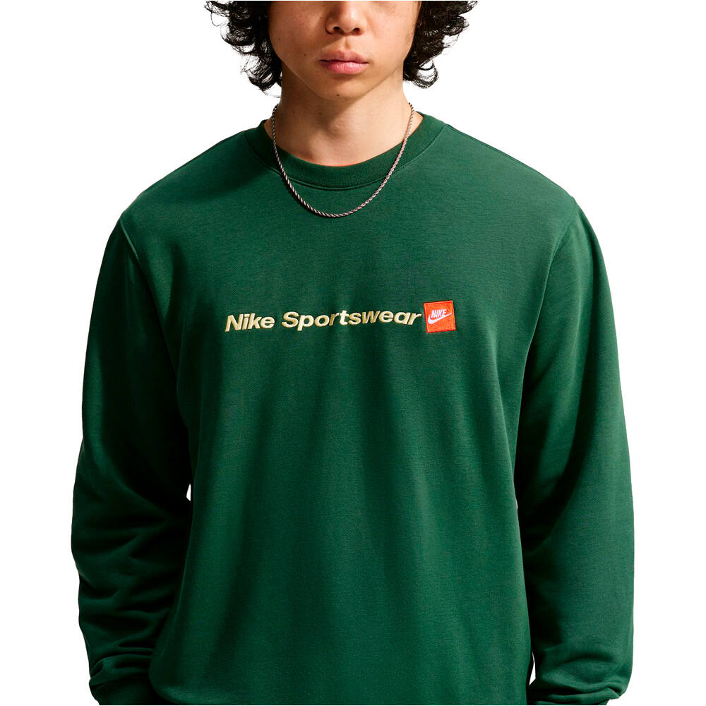 Nike sudadera hombre M NK CLUB FT CREW PLAY vista detalle