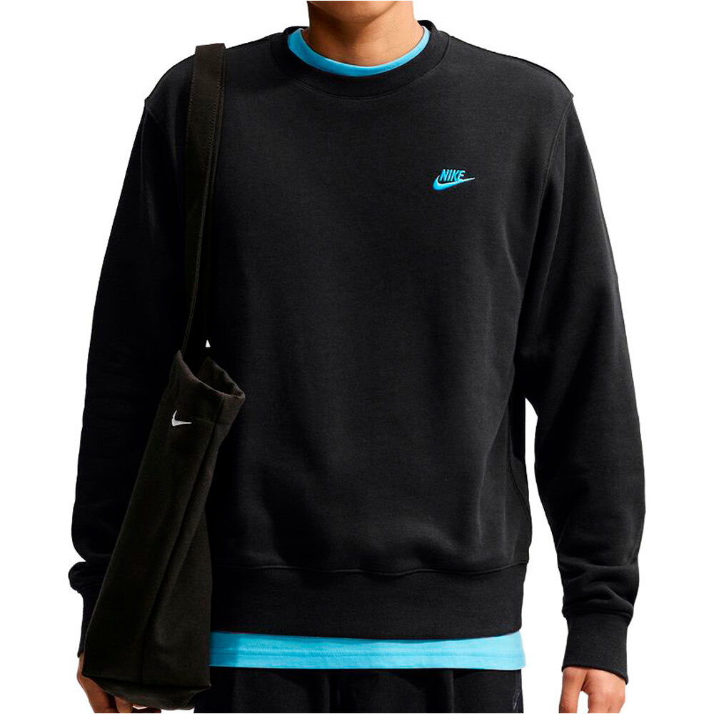 Nike sudadera hombre M NK CLUB FT CREW vista frontal