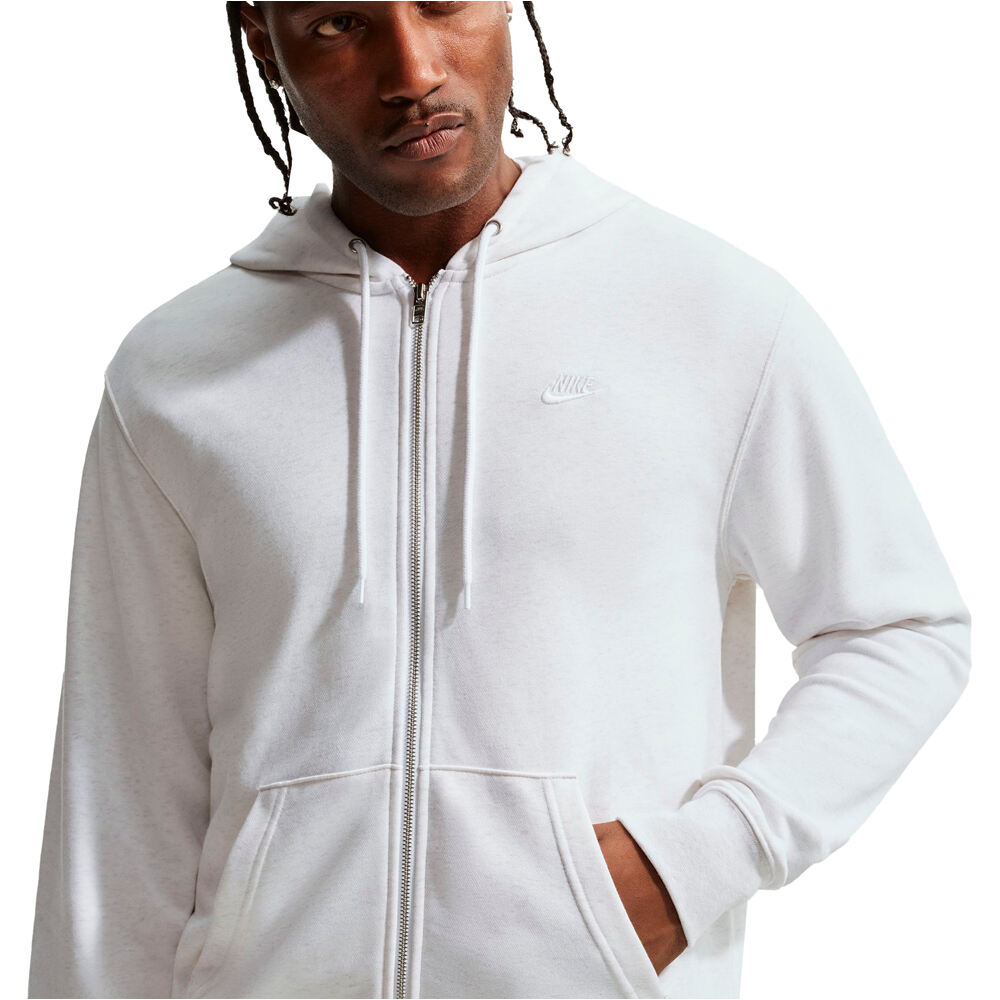 Nike sudadera hombre M NK CLUB FT FZ HOODIE vista detalle