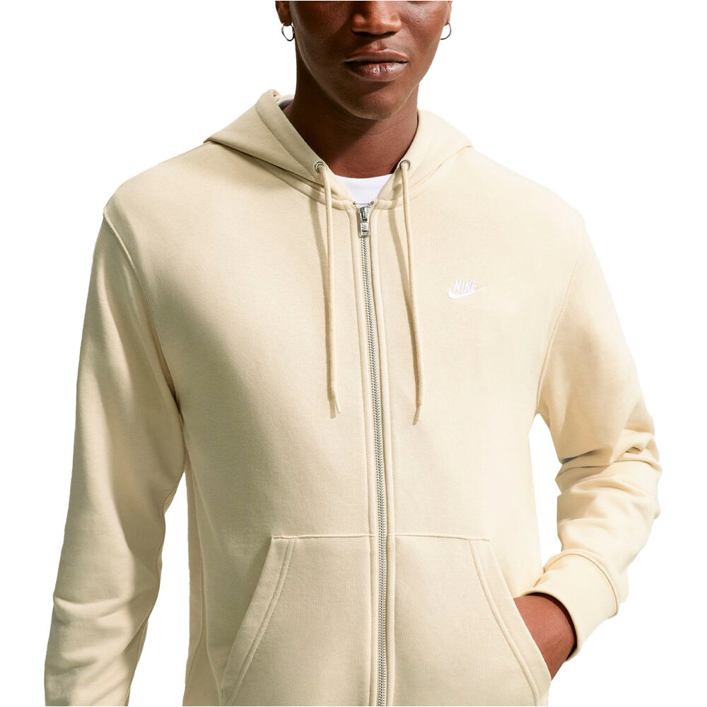 Nike sudadera hombre M NK CLUB FT FZ HOODIE vista detalle