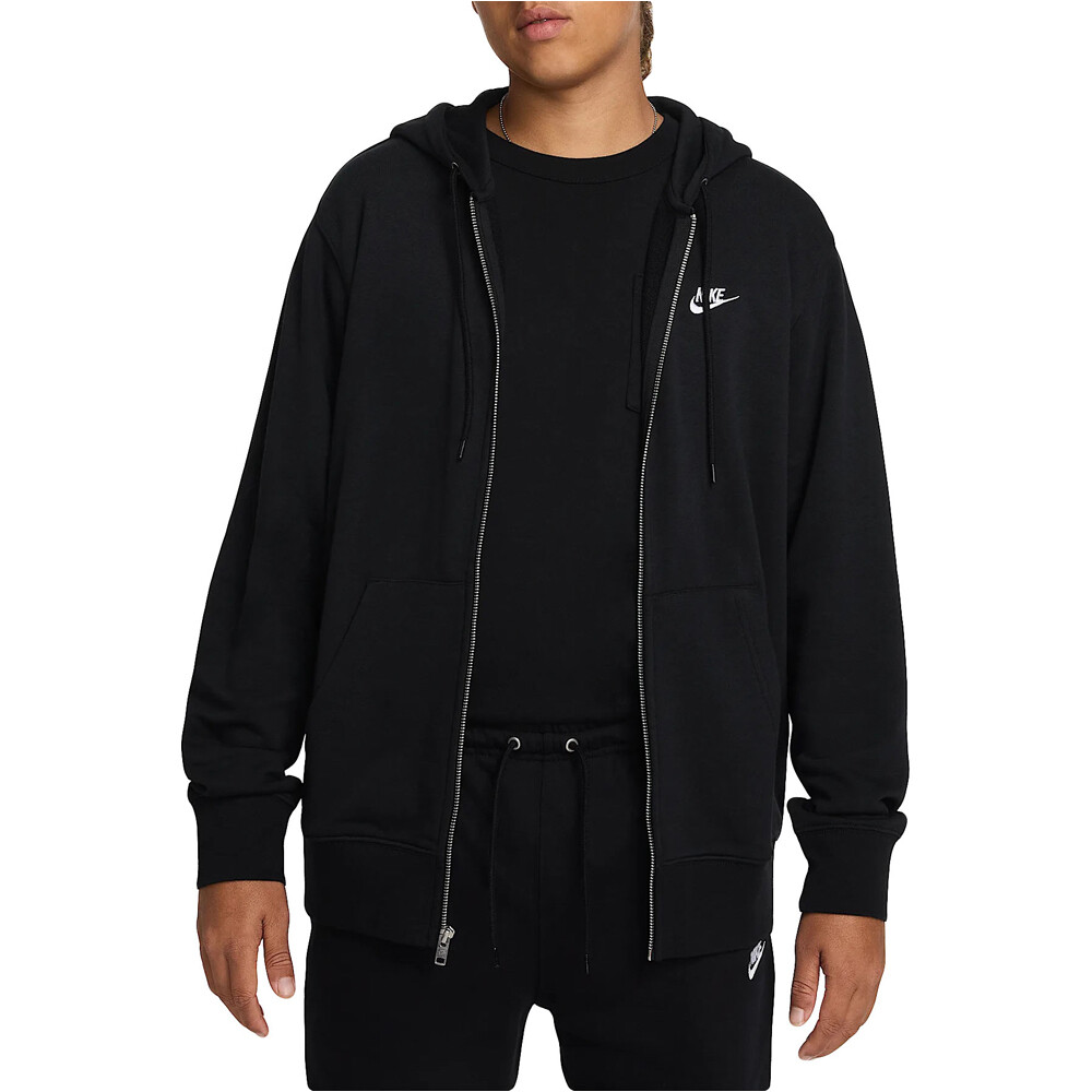 Nike sudadera hombre M NK CLUB FT FZ HOODIE vista frontal