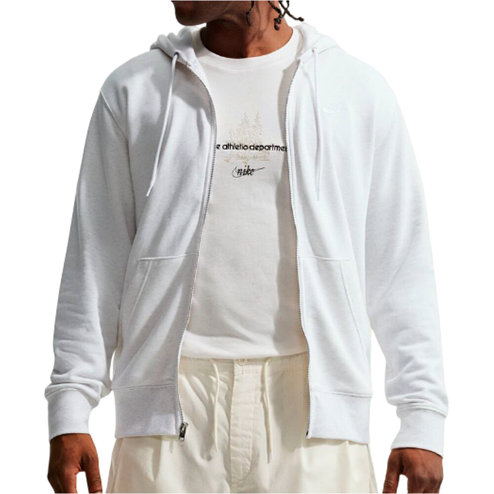 Nike sudadera hombre M NK CLUB FT FZ HOODIE vista frontal
