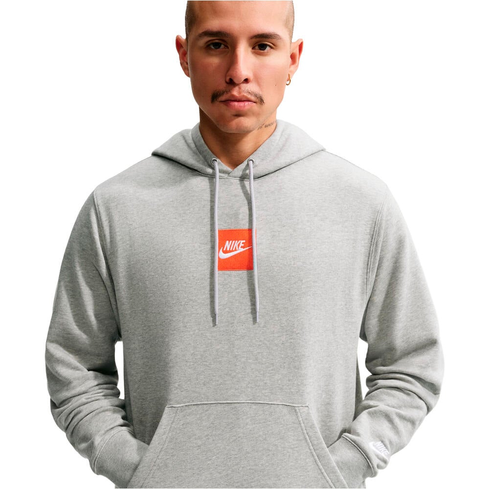Nike sudadera hombre M NK CLUB FT HOODY PLAY vista detalle