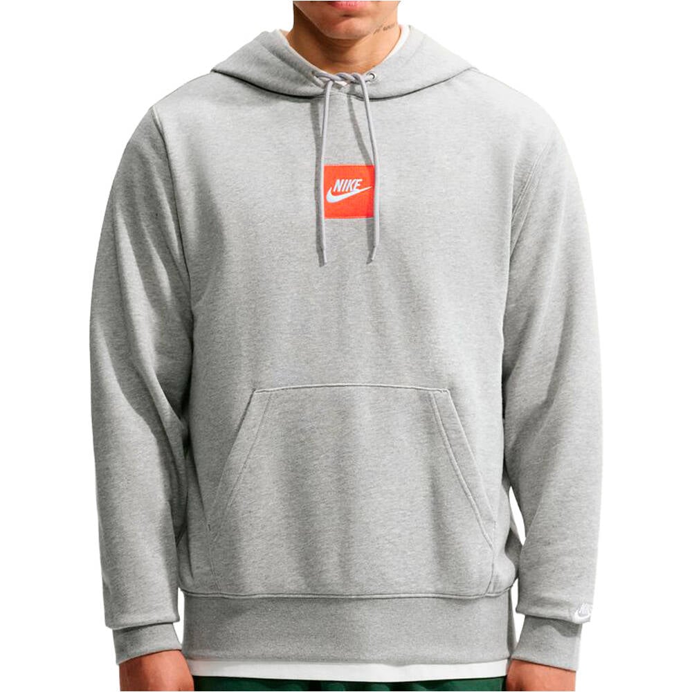Nike sudadera hombre M NK CLUB FT HOODY PLAY vista frontal