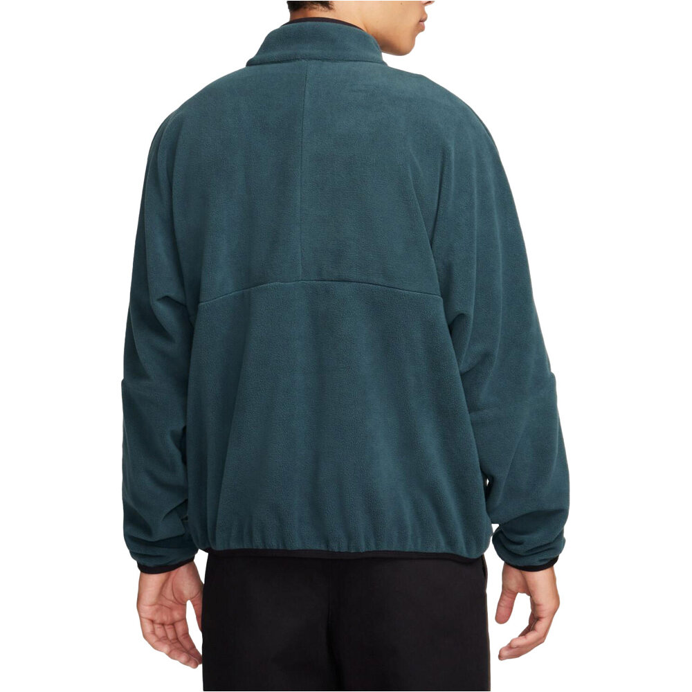 Nike sudadera hombre M NK CLUB+ PLR LS HZ TOP vista trasera