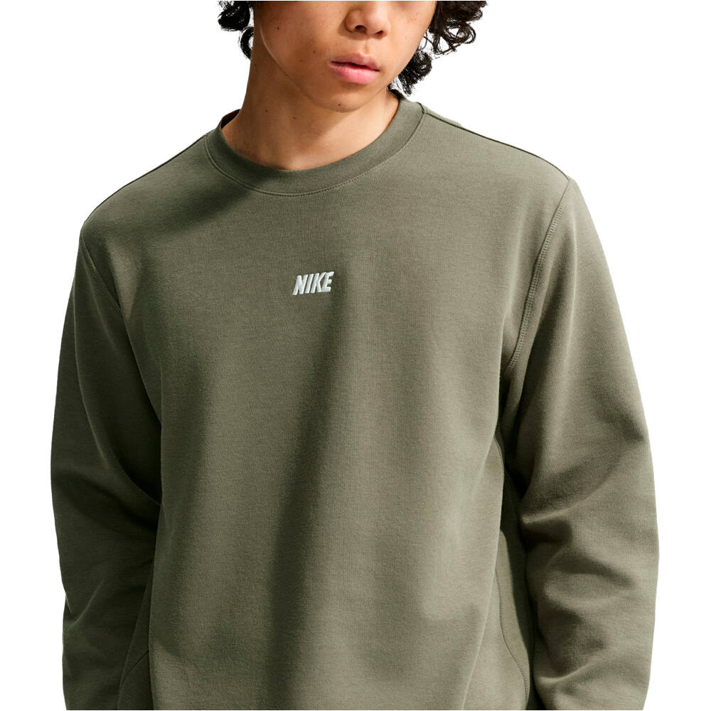 Nike sudadera hombre M NK CLUB VARSITY LS CREW vista detalle