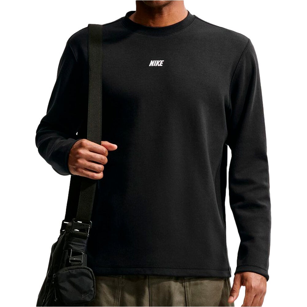 Nike sudadera hombre M NK CLUB VARSITY LS CREW vista frontal