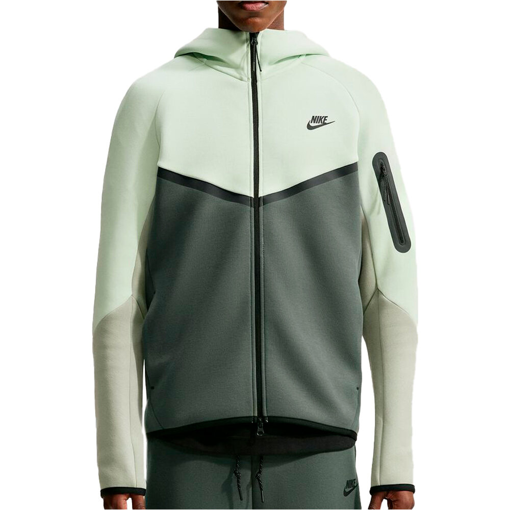 Nike sudadera hombre M NK TCH FLC FZ WR HOODIE vista frontal