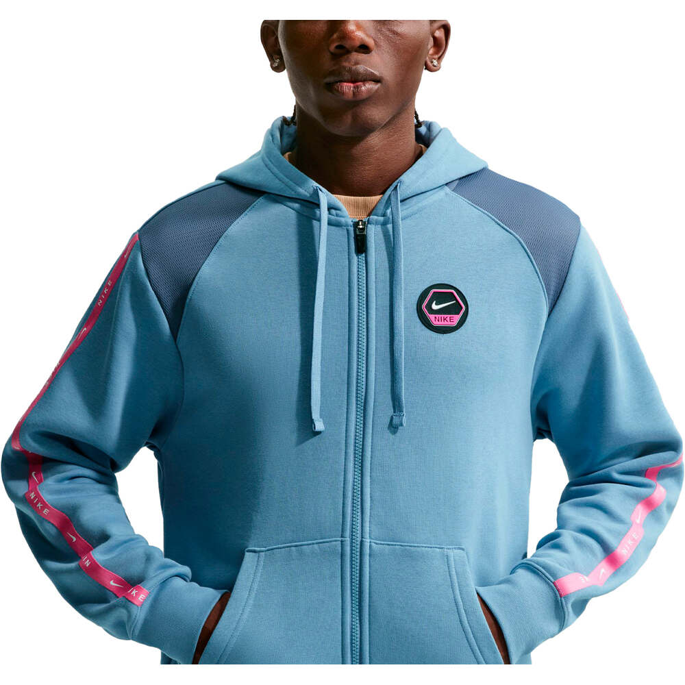 Nike sudadera hombre M NSW CS HOODY FLC BB vista detalle