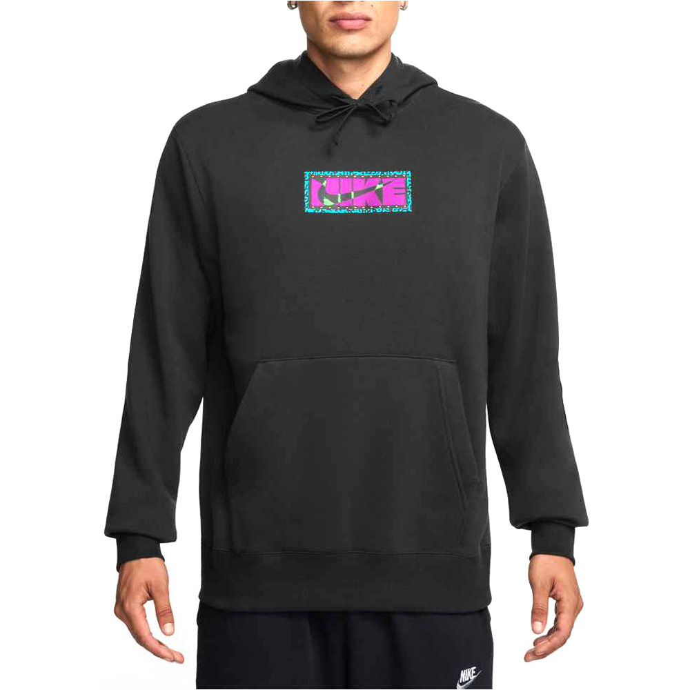 Nike sudadera hombre U NSW HDY CLUB PO BB BRNDRIF vista frontal