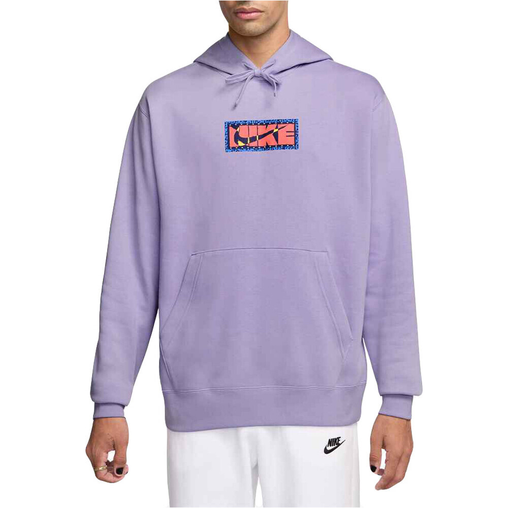 Nike sudadera hombre U NSW HDY CLUB PO BB BRNDRIF vista frontal