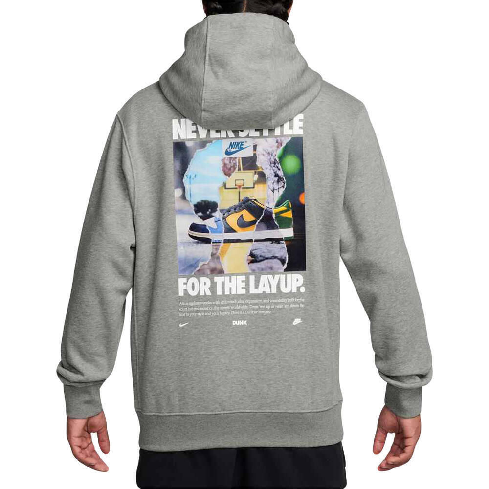 Nike sudadera hombre U NSW HDY CLUB PO BB DUNK vista trasera