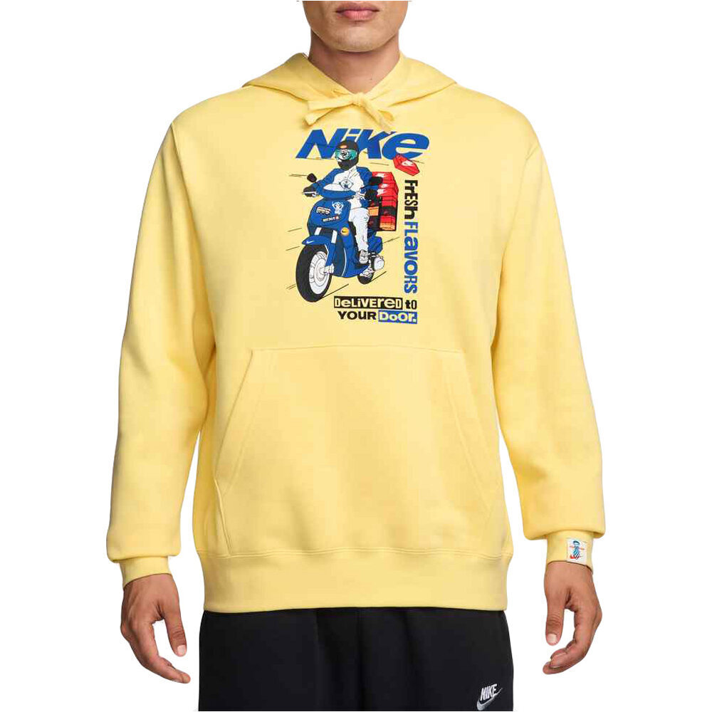 Nike sudadera hombre U NSW HDY CLUB PO BB FESTIVAL vista frontal