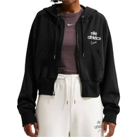 Nike sudadera mujer W NK PHNX FLC FZ HD GLS vista frontal
