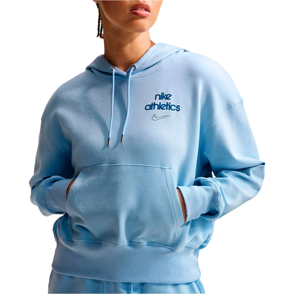 Nike sudadera mujer W NK PHNX FLC PO HD LS vista detalle