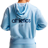 Nike sudadera mujer W NK PHNX FLC PO HD LS vista trasera