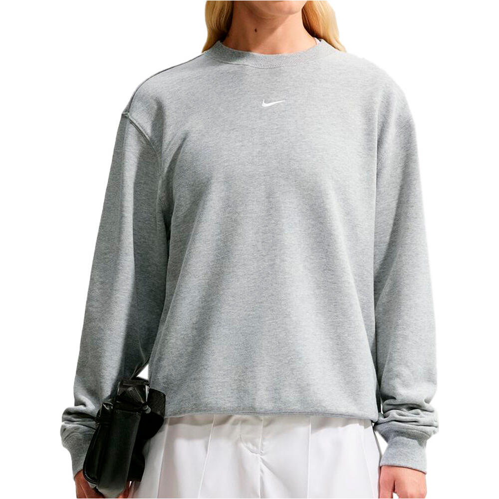 Nike sudadera mujer W NK STDO FLC LW STD CREW vista frontal