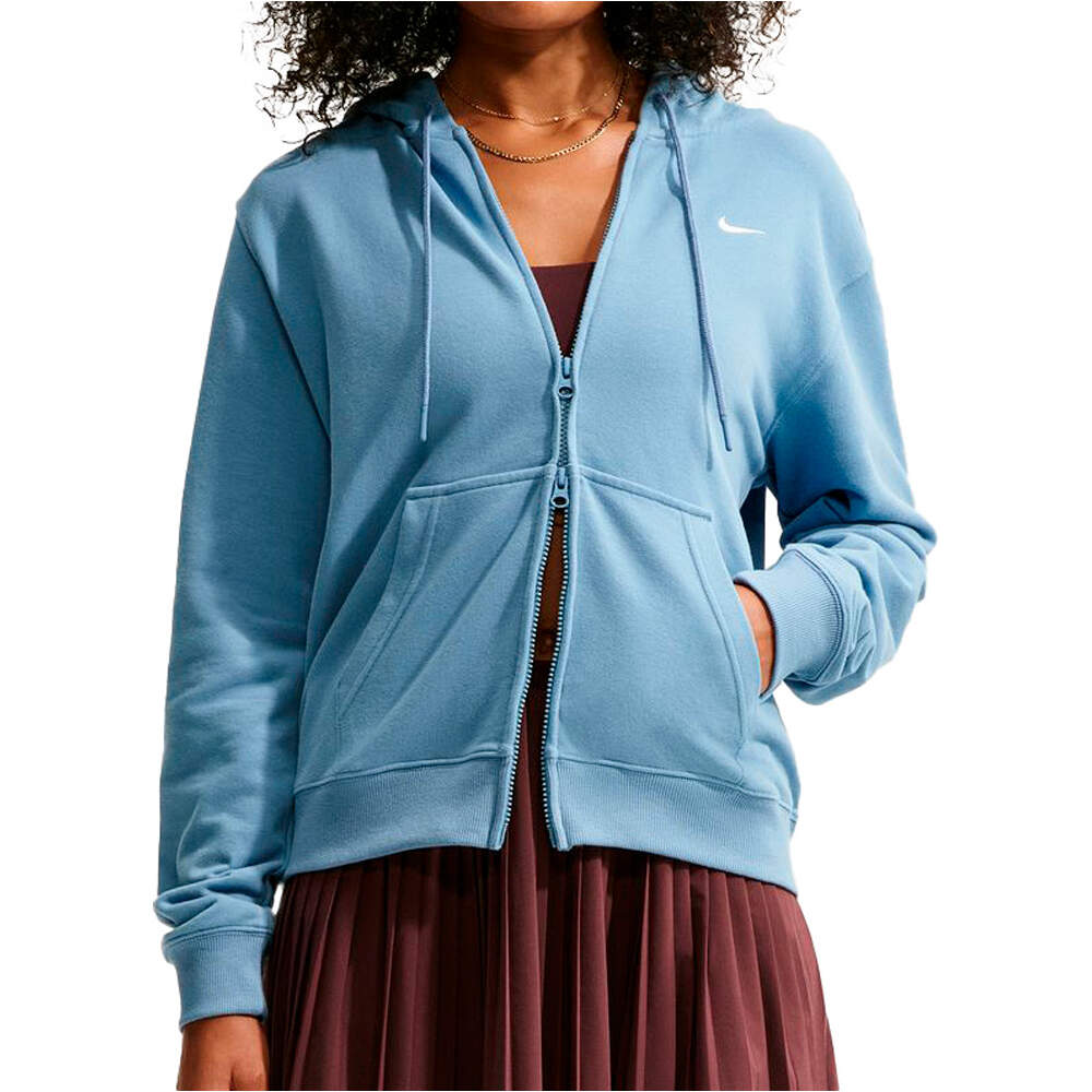 Nike sudadera mujer W NK STDO FLC LW STD FZ HDY vista frontal