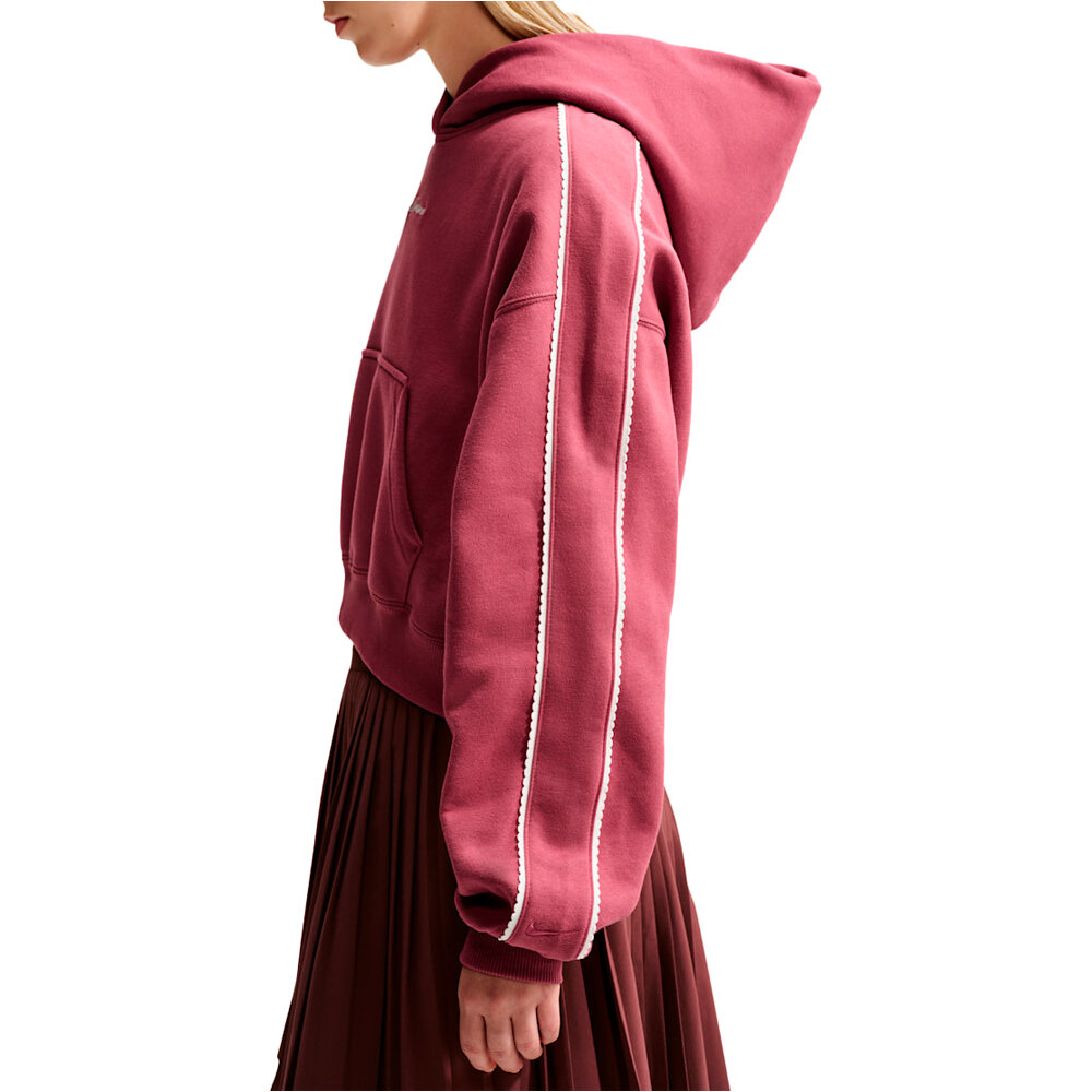 Nike sudadera mujer W NK STDO FLC MW CRP SCLOP HDY vista detalle