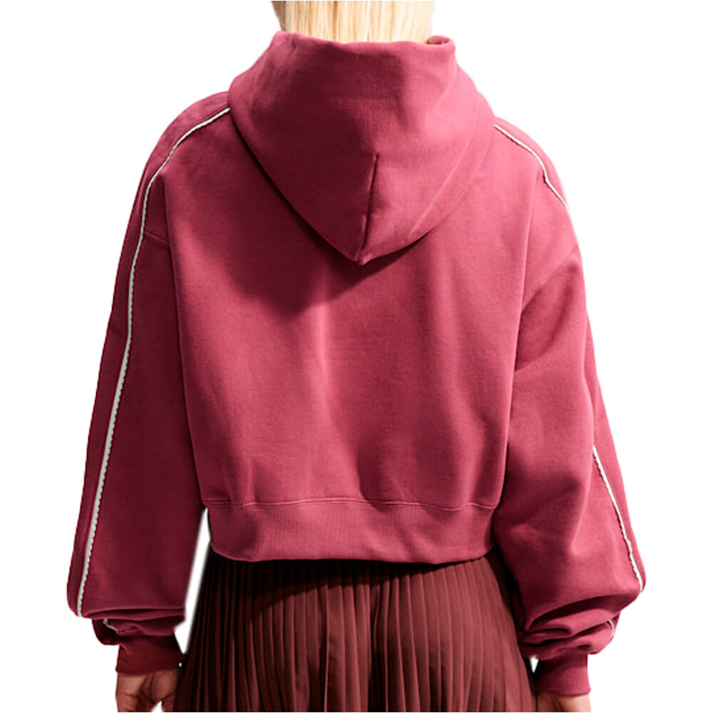 Nike sudadera mujer W NK STDO FLC MW CRP SCLOP HDY vista trasera