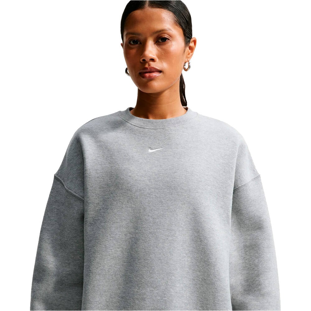 Nike sudadera mujer W NK STDO FLC MW OS CREW vista detalle