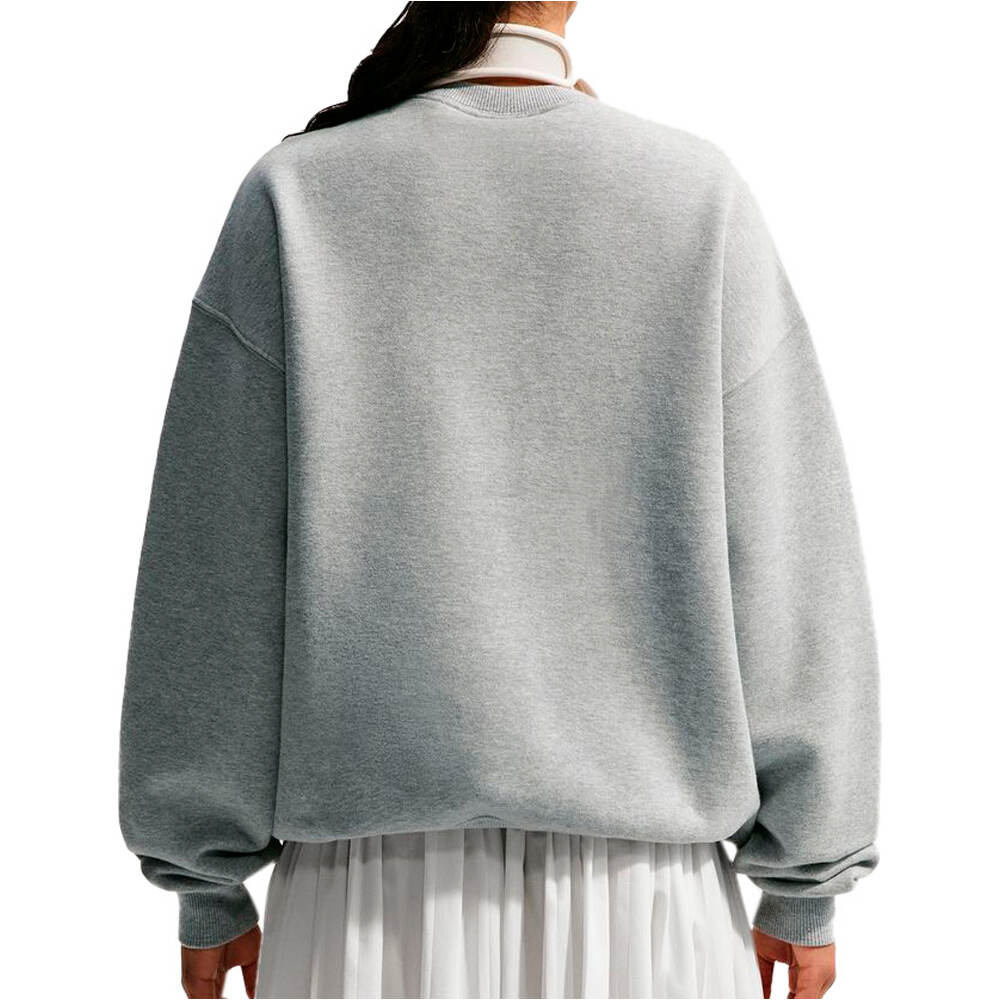 Nike sudadera mujer W NK STDO FLC MW OS CREW vista trasera