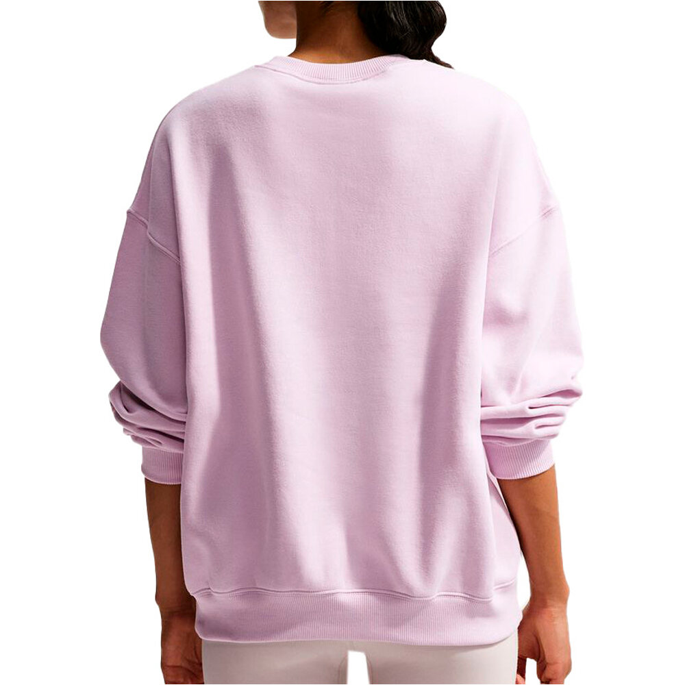 Nike sudadera mujer W NK STDO FLC MW OS CREW vista trasera