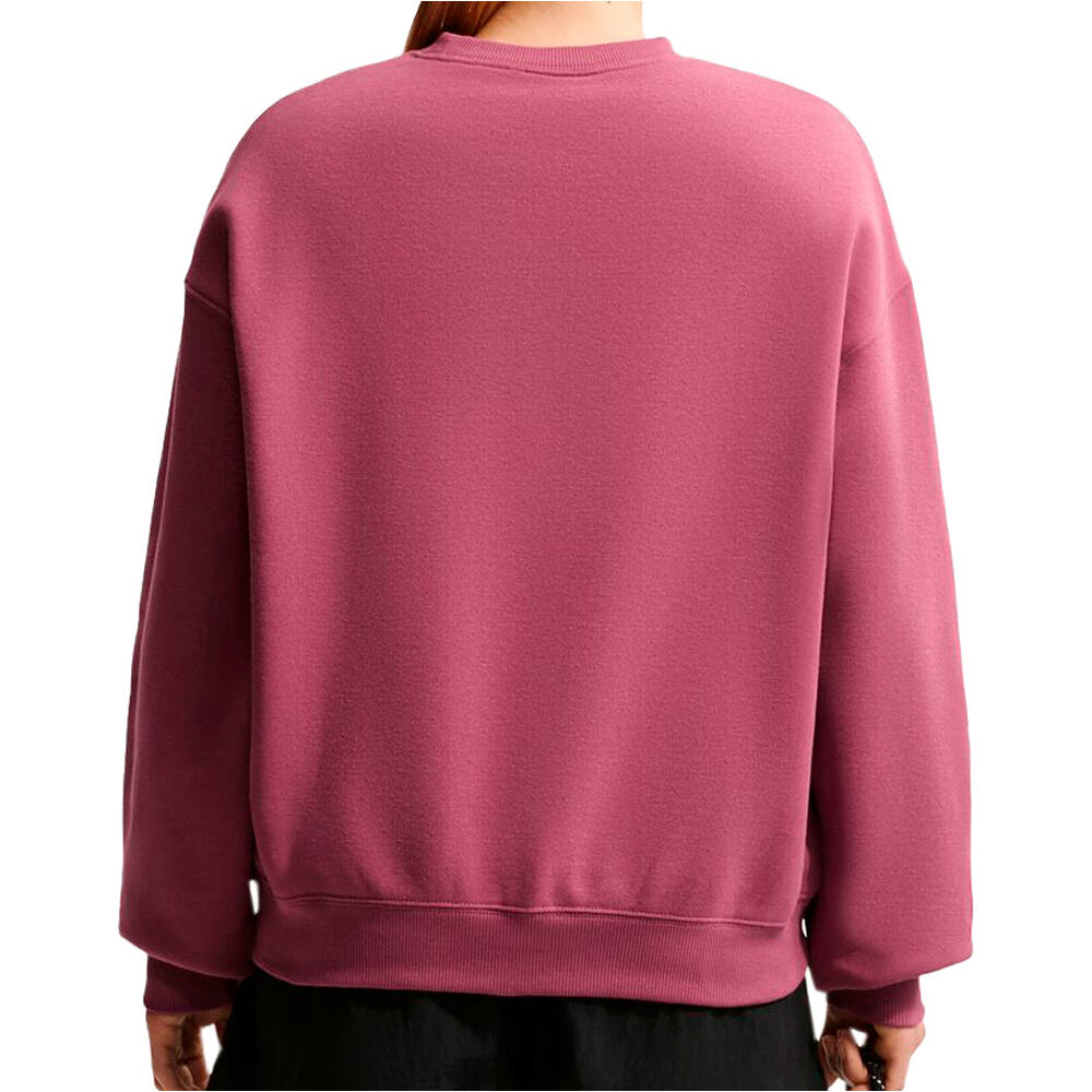 Nike sudadera mujer W NK STDO FLC MW OS CREW vista trasera