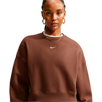 Nike sudadera mujer W NK STDO FLC MW OS CROP CREW vista detalle