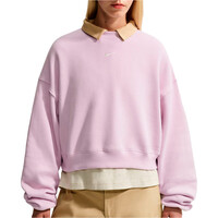Nike sudadera mujer W NK STDO FLC MW OS CROP CREW vista detalle
